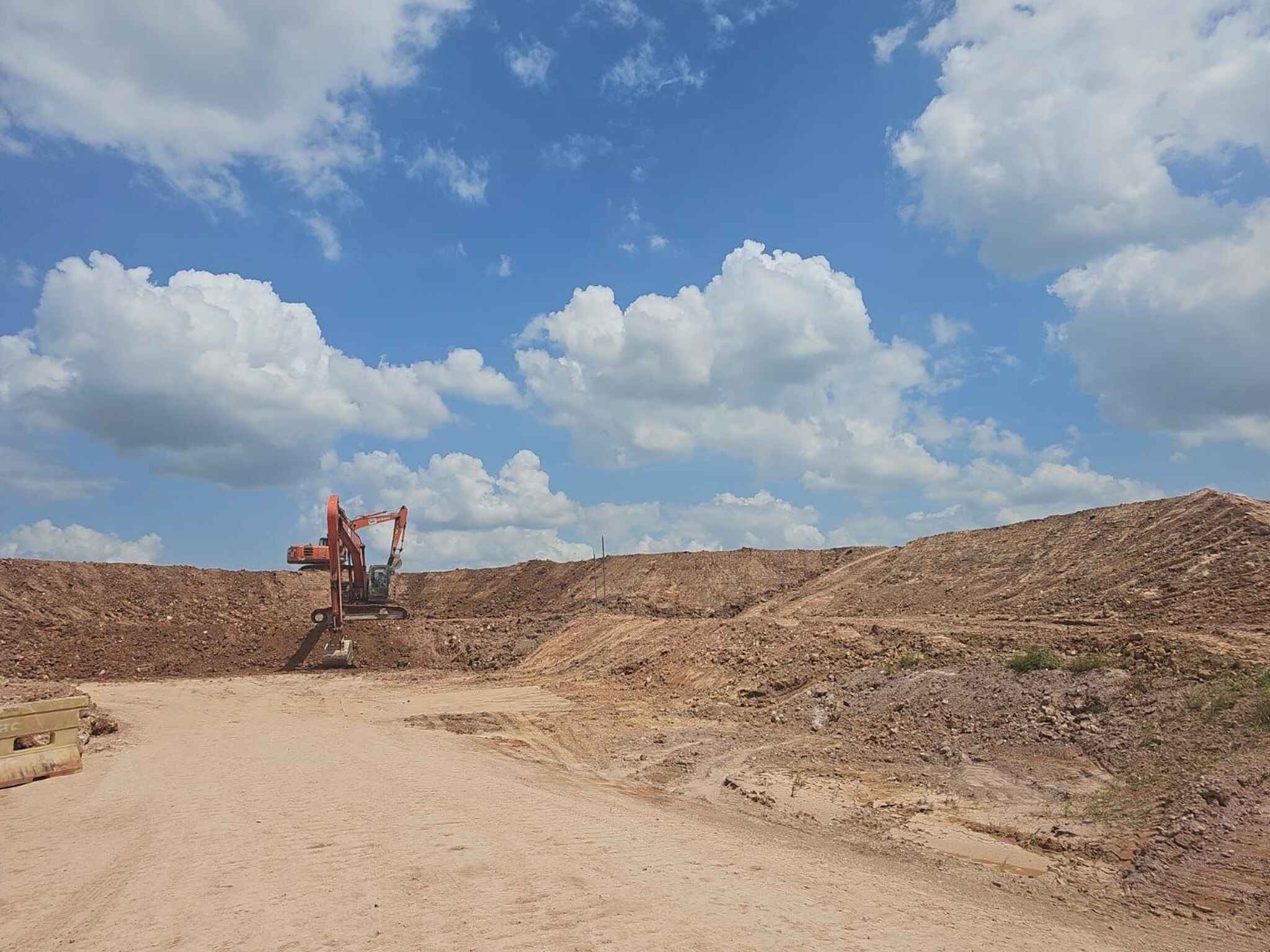 Earthworks at Lim Chu Kang Road